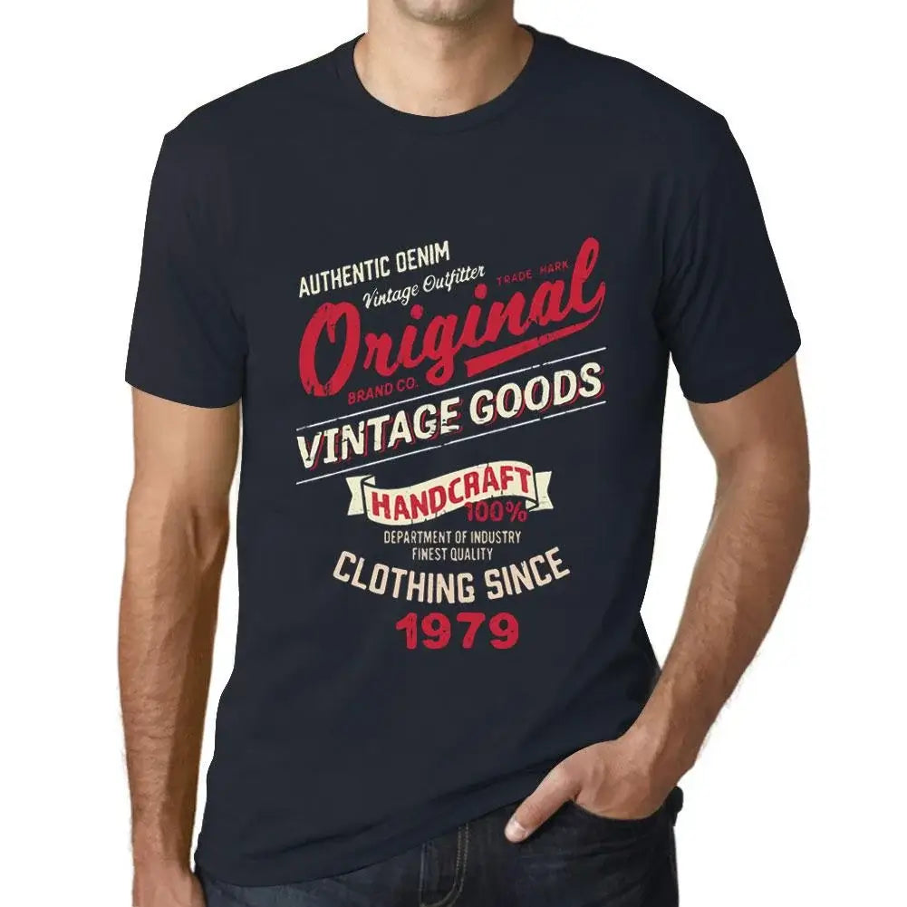 Men's Graphic T-Shirt Original Vintage Clothing Since 1979 45th Birthday Anniversary 45 Year Old Gift 1979 Vintage Eco-Friendly Short Sleeve Novelty Tee