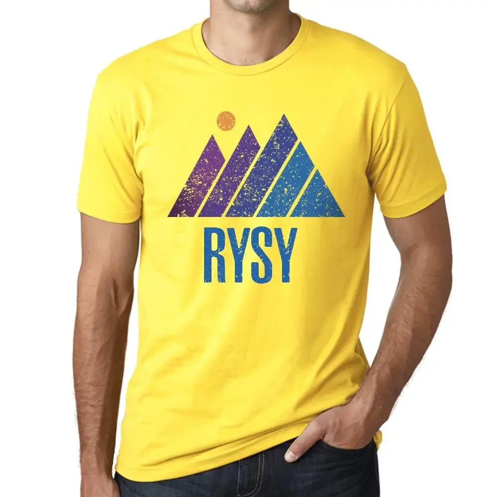 Men's Graphic T-Shirt Mountain Rysy Eco-Friendly Limited Edition Short Sleeve Tee-Shirt Vintage Birthday Gift Novelty