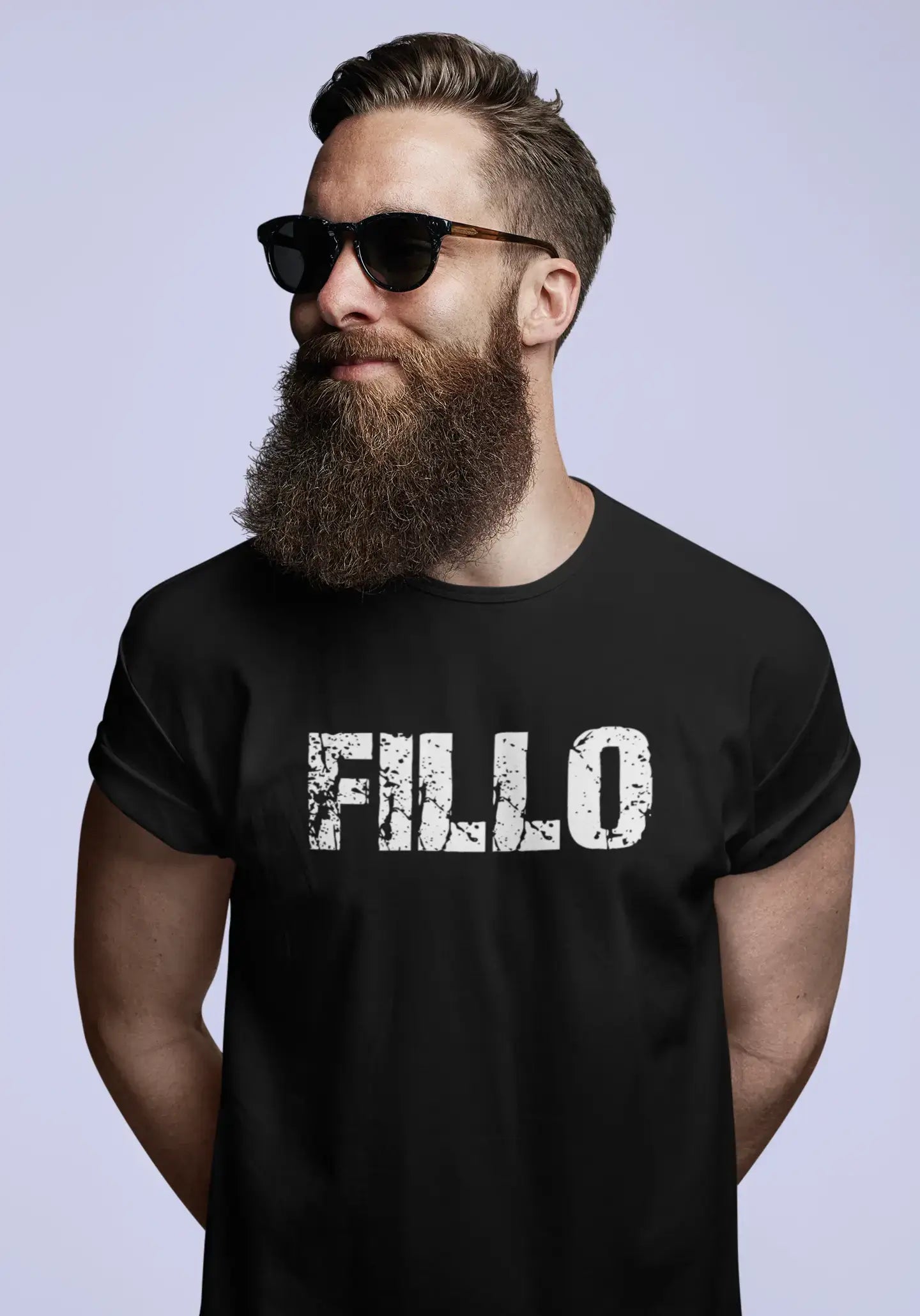 fillo Men's Retro T shirt Black Birthday Gift 00553