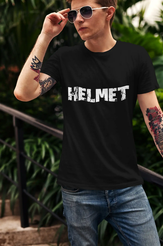 helmet Men's Vintage T shirt Black Birthday Gift 00554