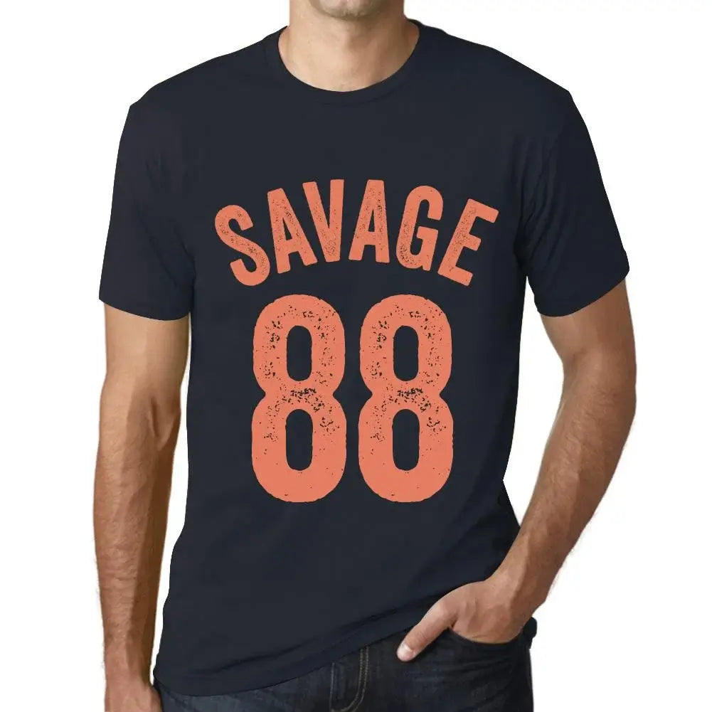 Men's Graphic T-Shirt Savage 88 88th Birthday Anniversary 88 Year Old Gift 1936 Vintage Eco-Friendly Short Sleeve Novelty Tee