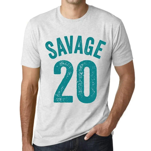 Men's Graphic T-Shirt Savage 20 20th Birthday Anniversary 20 Year Old Gift 2004 Vintage Eco-Friendly Short Sleeve Novelty Tee