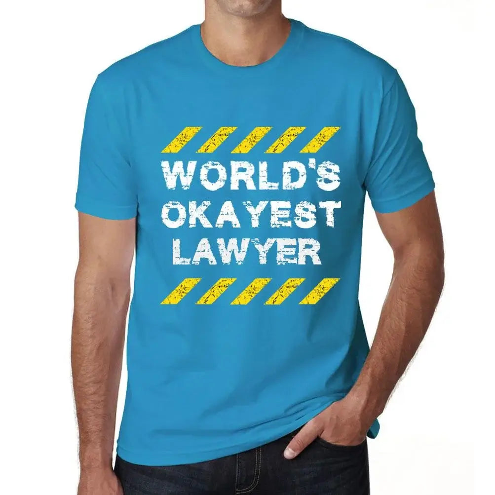 Men's Graphic T-Shirt Worlds Okayest Lawyer Eco-Friendly Limited Edition Short Sleeve Tee-Shirt Vintage Birthday Gift Novelty