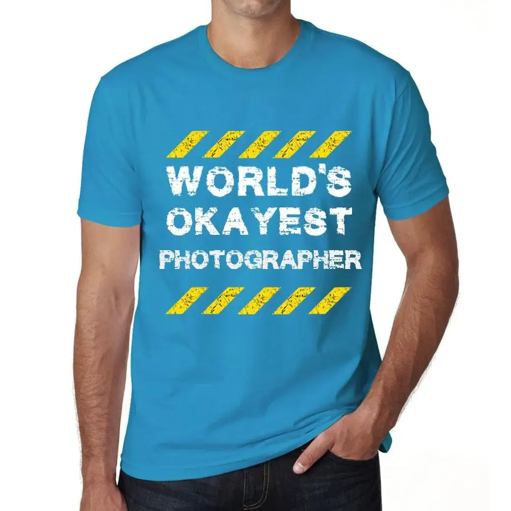 Men's Graphic T-Shirt Worlds Okayest Photographer Eco-Friendly Limited Edition Short Sleeve Tee-Shirt Vintage Birthday Gift Novelty