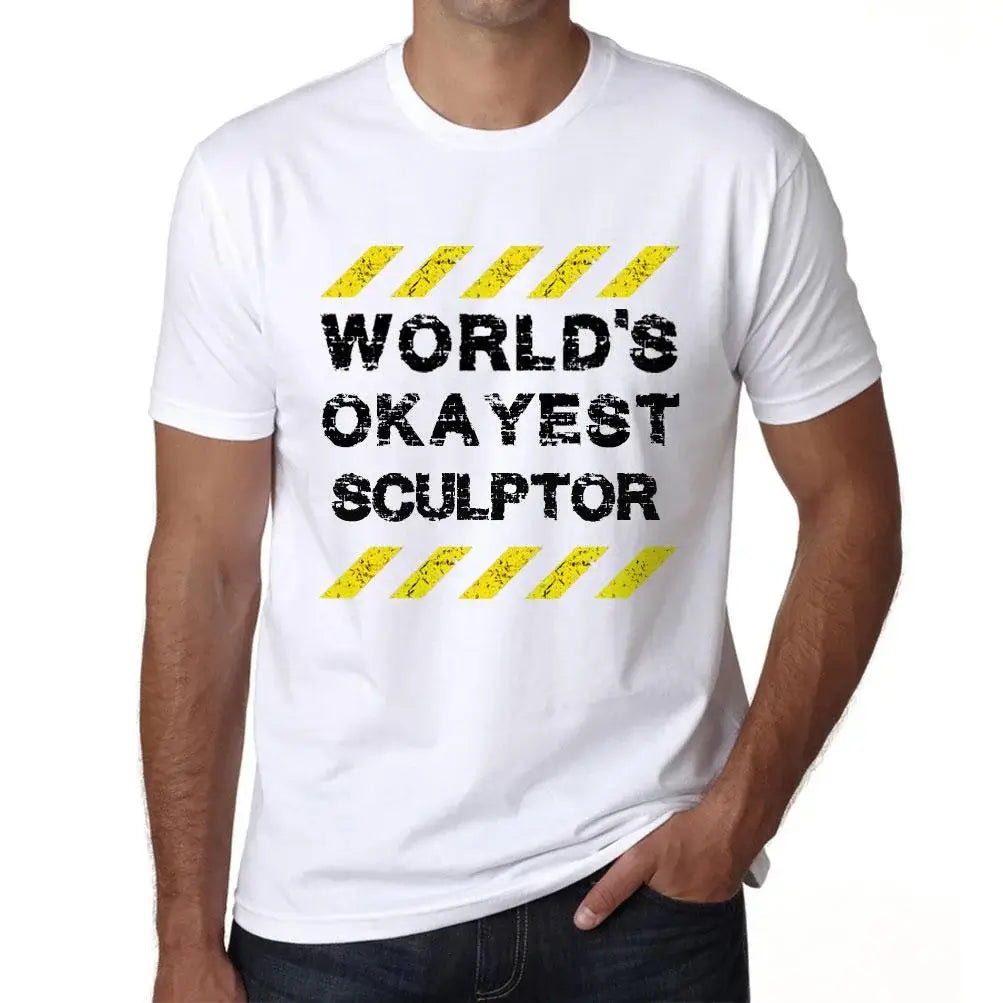 Men's Graphic T-Shirt Worlds Okayest Sculptor Eco-Friendly Limited Edition Short Sleeve Tee-Shirt Vintage Birthday Gift Novelty