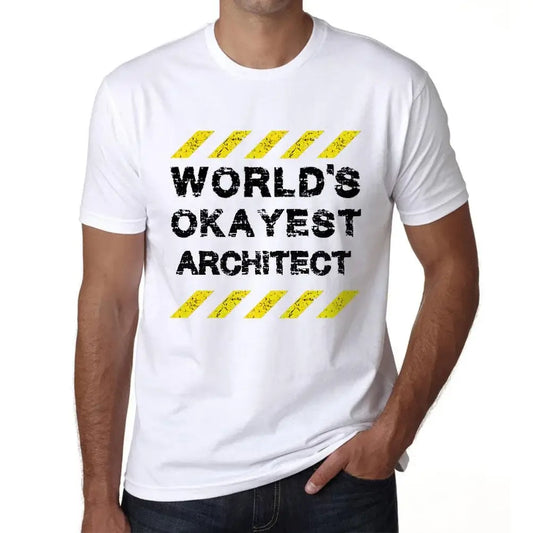 Men's Graphic T-Shirt Worlds Okayest Architect Eco-Friendly Limited Edition Short Sleeve Tee-Shirt Vintage Birthday Gift Novelty