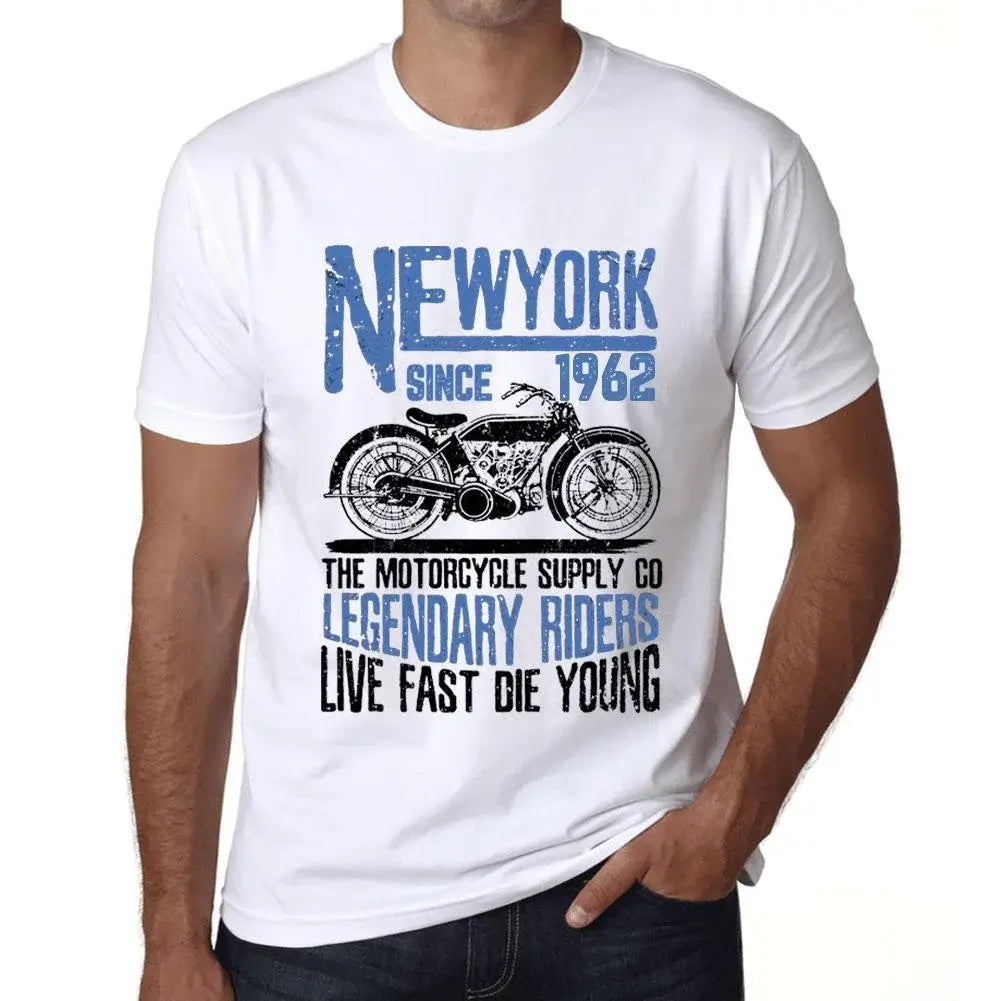 Men's Graphic T-Shirt Motorcycle Legendary Riders Since 1962 62nd Birthday Anniversary 62 Year Old Gift 1962 Vintage Eco-Friendly Short Sleeve Novelty Tee