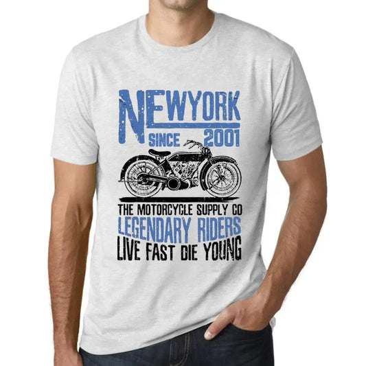 Men's Graphic T-Shirt Motorcycle Legendary Riders Since 2001 23rd Birthday Anniversary 23 Year Old Gift 2001 Vintage Eco-Friendly Short Sleeve Novelty Tee