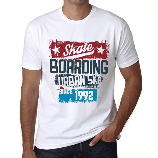 Men's Graphic T-Shirt Urban Skateboard Since 1992 32nd Birthday Anniversary 32 Year Old Gift 1992 Vintage Eco-Friendly Short Sleeve Novelty Tee