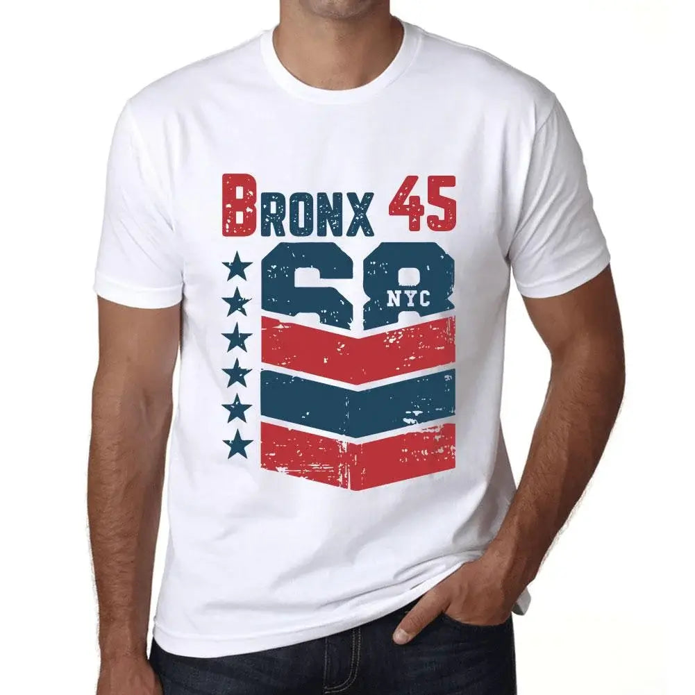 Men's Graphic T-Shirt Bronx 45 45th Birthday Anniversary 45 Year Old Gift 1979 Vintage Eco-Friendly Short Sleeve Novelty Tee