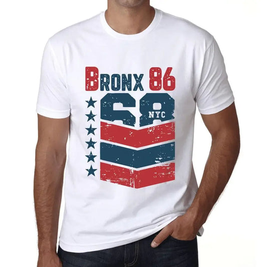 Men's Graphic T-Shirt Bronx 86 86th Birthday Anniversary 86 Year Old Gift 1938 Vintage Eco-Friendly Short Sleeve Novelty Tee