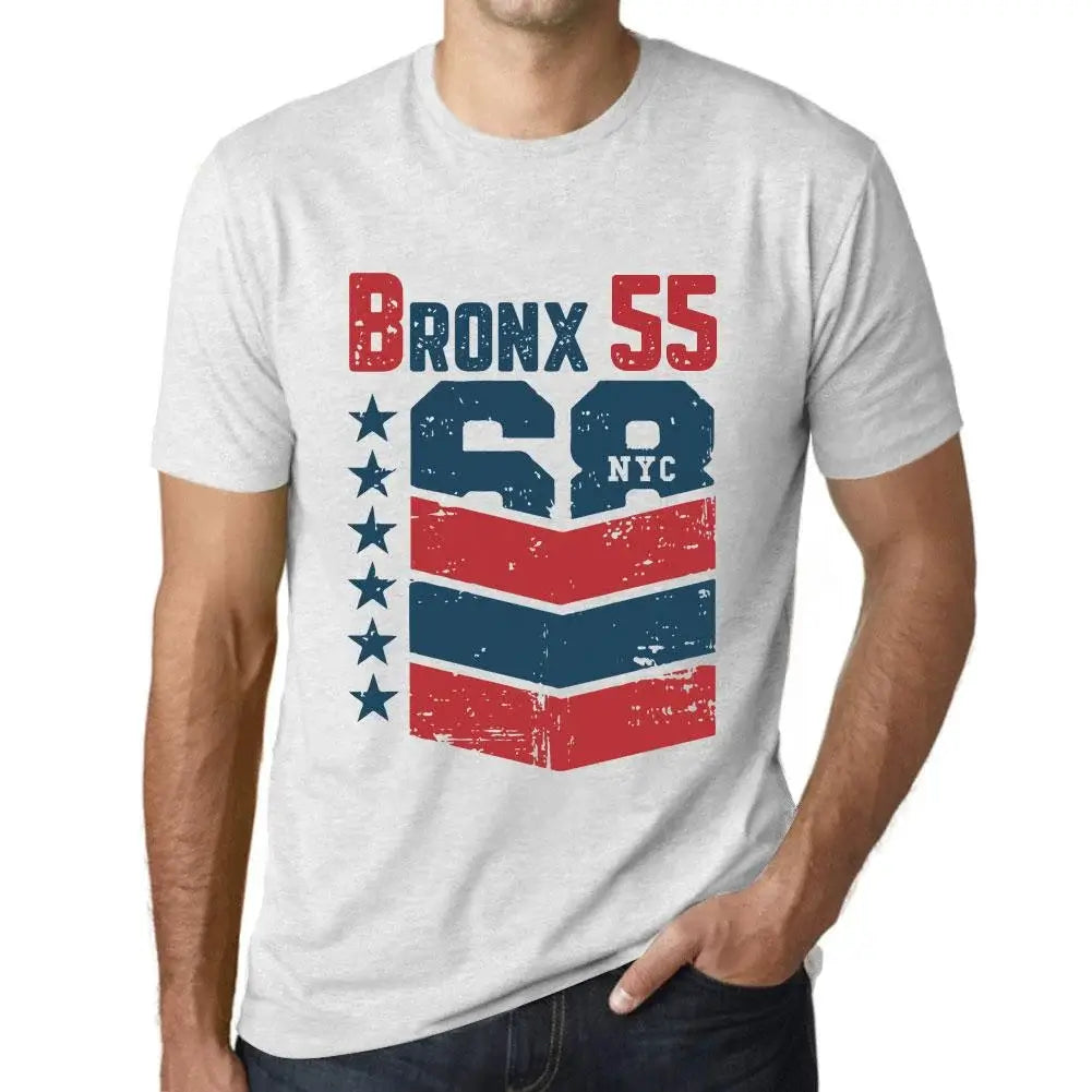 Men's Graphic T-Shirt Bronx 55 55th Birthday Anniversary 55 Year Old Gift 1969 Vintage Eco-Friendly Short Sleeve Novelty Tee