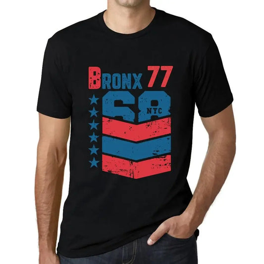 Men's Graphic T-Shirt Bronx 77 77th Birthday Anniversary 77 Year Old Gift 1947 Vintage Eco-Friendly Short Sleeve Novelty Tee