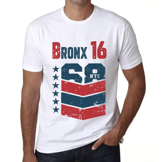 Men's Graphic T-Shirt Bronx 16 16th Birthday Anniversary 16 Year Old Gift 2008 Vintage Eco-Friendly Short Sleeve Novelty Tee