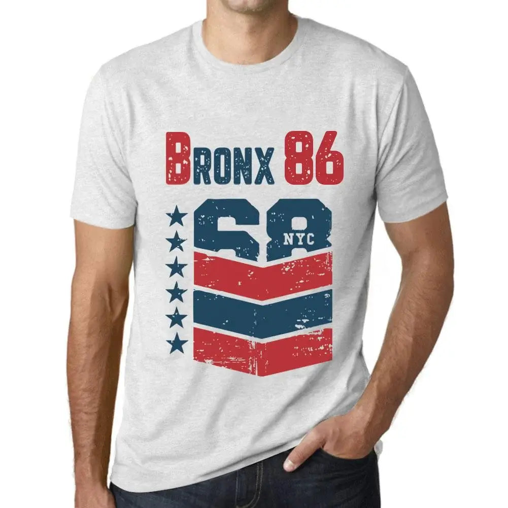 Men's Graphic T-Shirt Bronx 86 86th Birthday Anniversary 86 Year Old Gift 1938 Vintage Eco-Friendly Short Sleeve Novelty Tee