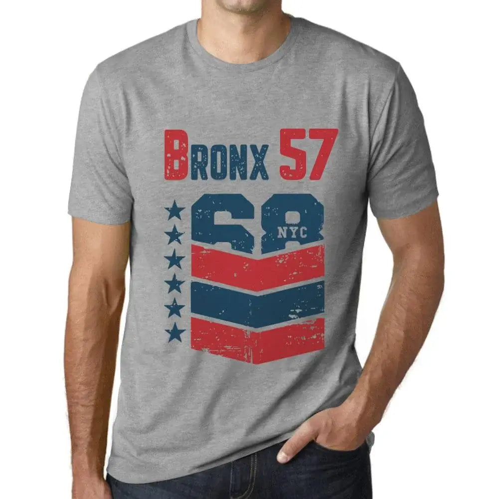 Men's Graphic T-Shirt Bronx 57 57th Birthday Anniversary 57 Year Old Gift 1967 Vintage Eco-Friendly Short Sleeve Novelty Tee