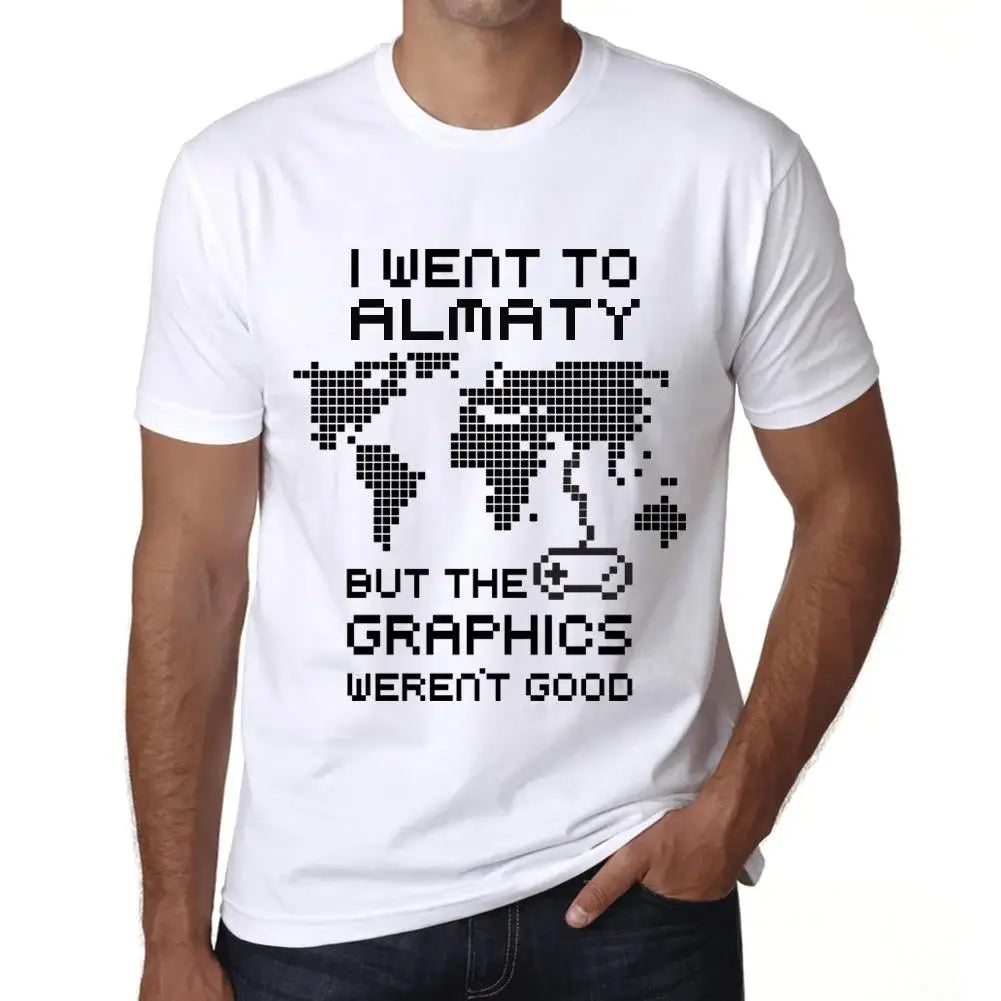 Men's Graphic T-Shirt I Went To Almaty But The Graphics Weren’t Good Eco-Friendly Limited Edition Short Sleeve Tee-Shirt Vintage Birthday Gift Novelty