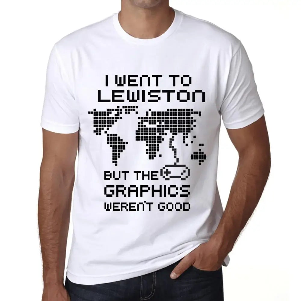 Men's Graphic T-Shirt I Went To Lewiston But The Graphics Weren’t Good Eco-Friendly Limited Edition Short Sleeve Tee-Shirt Vintage Birthday Gift Novelty