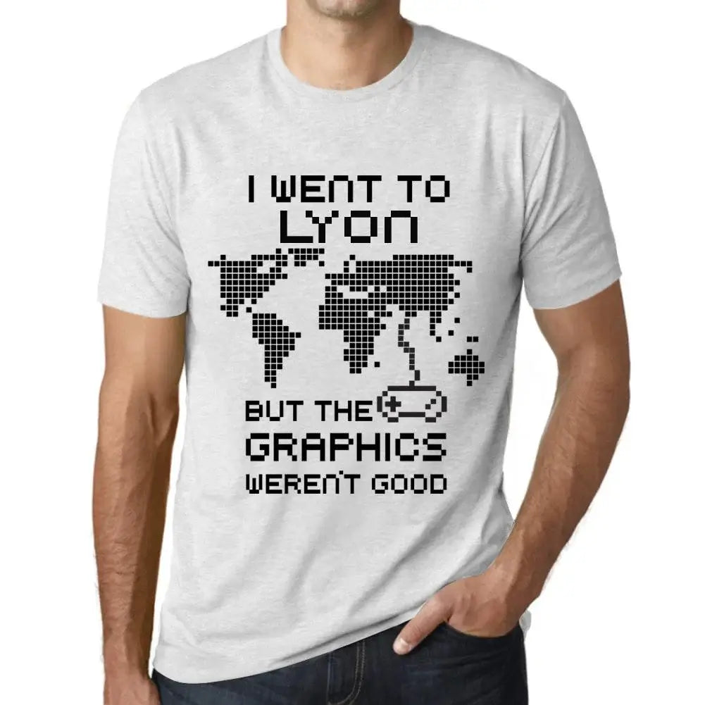 Men's Graphic T-Shirt I Went To Lyon But The Graphics Weren’t Good Eco-Friendly Limited Edition Short Sleeve Tee-Shirt Vintage Birthday Gift Novelty