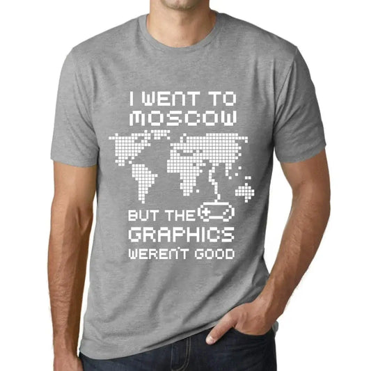 Men's Graphic T-Shirt I Went To Moscow But The Graphics Weren’t Good Eco-Friendly Limited Edition Short Sleeve Tee-Shirt Vintage Birthday Gift Novelty