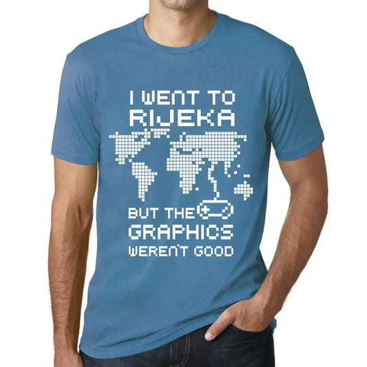 Men's Graphic T-Shirt I Went To Rijeka But The Graphics Weren’t Good Eco-Friendly Limited Edition Short Sleeve Tee-Shirt Vintage Birthday Gift Novelty