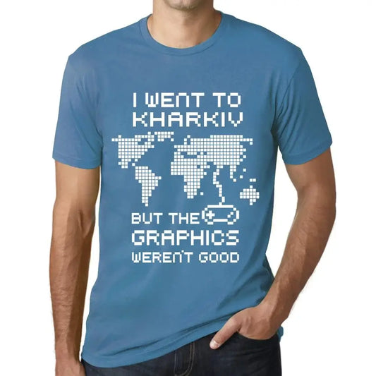 Men's Graphic T-Shirt I Went To Kharkiv But The Graphics Weren’t Good Eco-Friendly Limited Edition Short Sleeve Tee-Shirt Vintage Birthday Gift Novelty