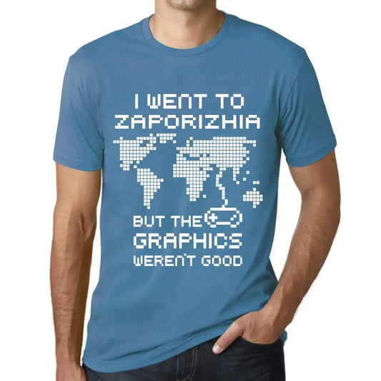 Men's Graphic T-Shirt I Went To Zaporizhia But The Graphics Weren’t Good Eco-Friendly Limited Edition Short Sleeve Tee-Shirt Vintage Birthday Gift Novelty