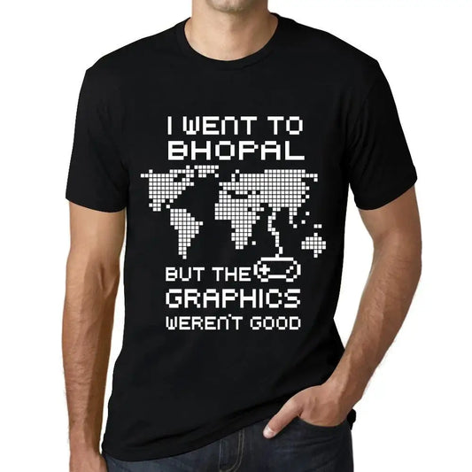 Men's Graphic T-Shirt I Went To Bhopal But The Graphics Weren’t Good Eco-Friendly Limited Edition Short Sleeve Tee-Shirt Vintage Birthday Gift Novelty