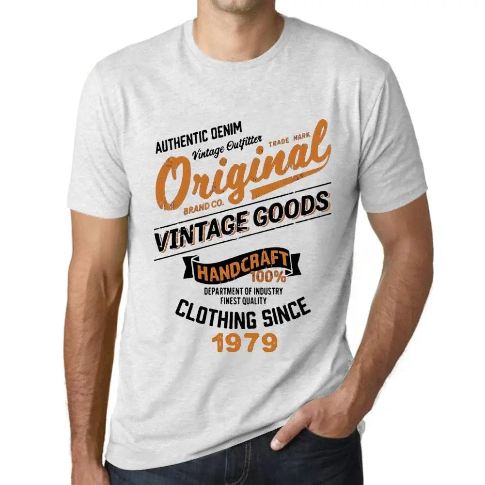Men's Graphic T-Shirt Original Vintage Clothing Since 1979 45th Birthday Anniversary 45 Year Old Gift 1979 Vintage Eco-Friendly Short Sleeve Novelty Tee
