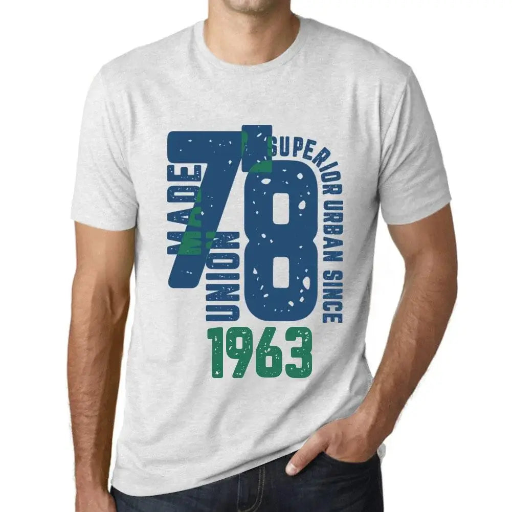 Men's Graphic T-Shirt Superior Urban Style Since 1963 61st Birthday Anniversary 61 Year Old Gift 1963 Vintage Eco-Friendly Short Sleeve Novelty Tee