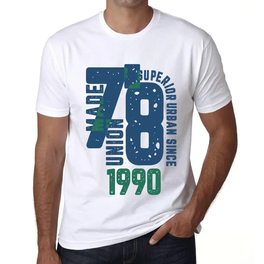 Men's Graphic T-Shirt Superior Urban Style Since 1990 34th Birthday Anniversary 34 Year Old Gift 1990 Vintage Eco-Friendly Short Sleeve Novelty Tee