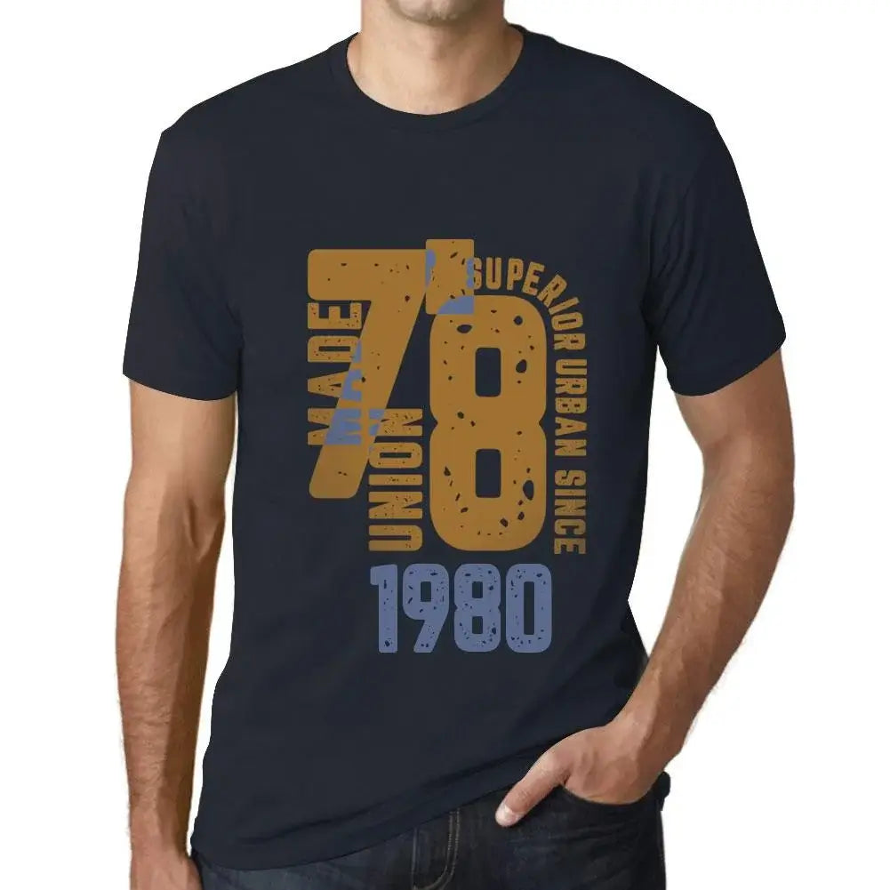 Men's Graphic T-Shirt Superior Urban Style Since 1980 44th Birthday Anniversary 44 Year Old Gift 1980 Vintage Eco-Friendly Short Sleeve Novelty Tee