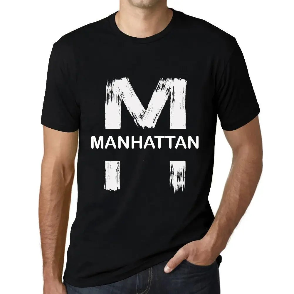 Men's Graphic T-Shirt Manhattan Eco-Friendly Limited Edition Short Sleeve Tee-Shirt Vintage Birthday Gift Novelty