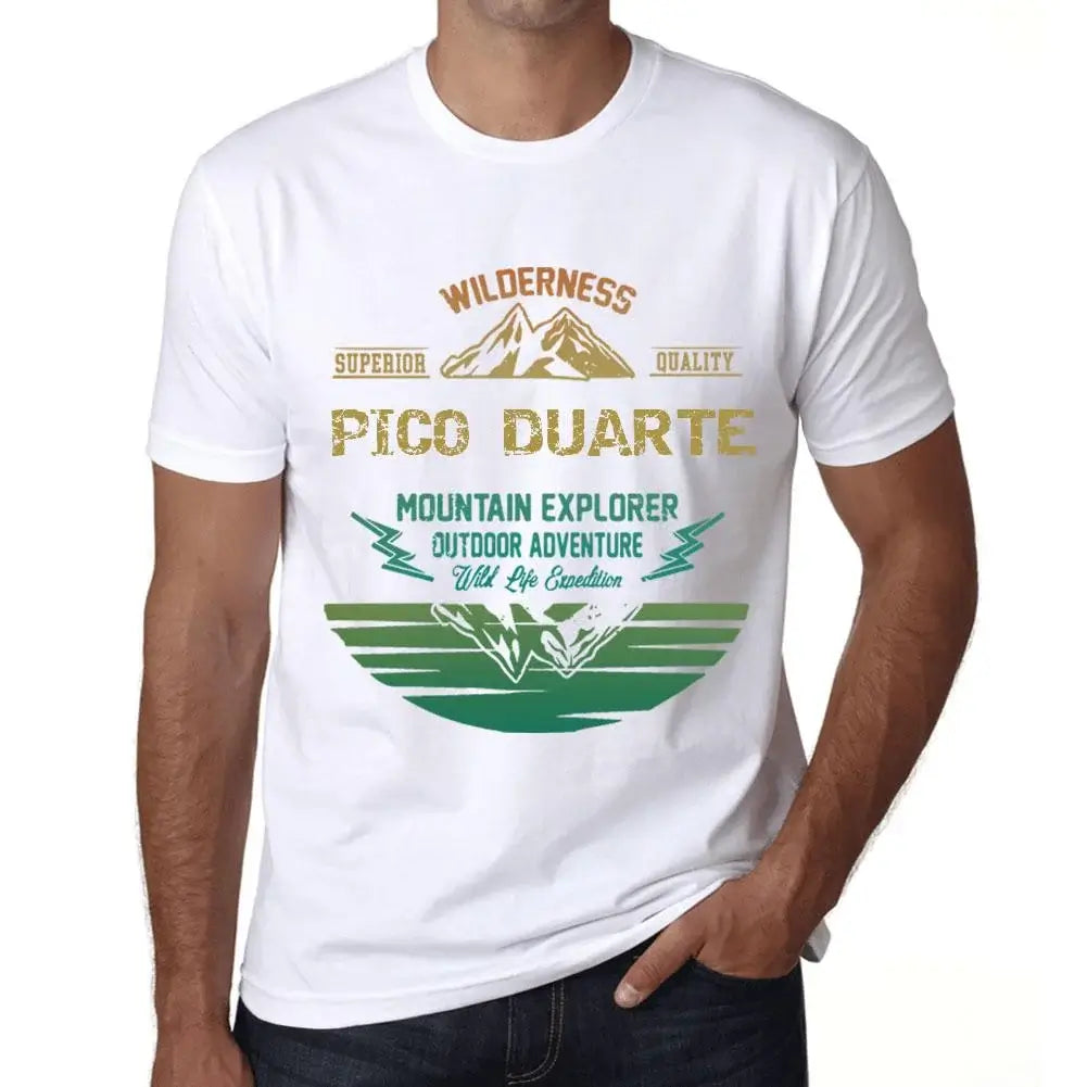 Men's Graphic T-Shirt Outdoor Adventure, Wilderness, Mountain Explorer Pico Duarte Eco-Friendly Limited Edition Short Sleeve Tee-Shirt Vintage Birthday Gift Novelty