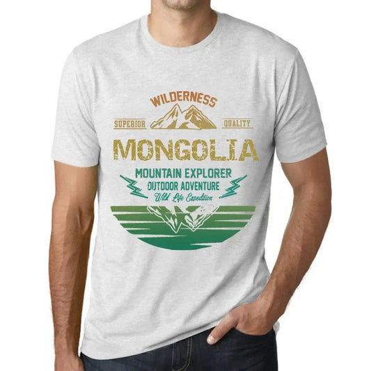 Men's Graphic T-Shirt Outdoor Adventure, Wilderness, Mountain Explorer Mongolia Eco-Friendly Limited Edition Short Sleeve Tee-Shirt Vintage Birthday Gift Novelty