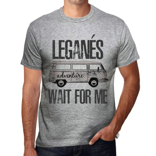 Men's Graphic T-Shirt Adventure Wait For Me In Leganés Eco-Friendly Limited Edition Short Sleeve Tee-Shirt Vintage Birthday Gift Novelty