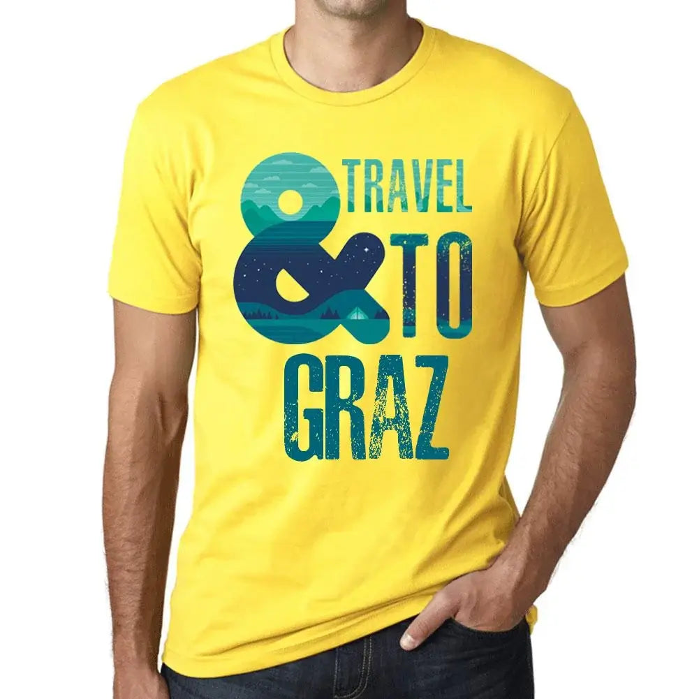 Men's Graphic T-Shirt And Travel To Graz Eco-Friendly Limited Edition Short Sleeve Tee-Shirt Vintage Birthday Gift Novelty