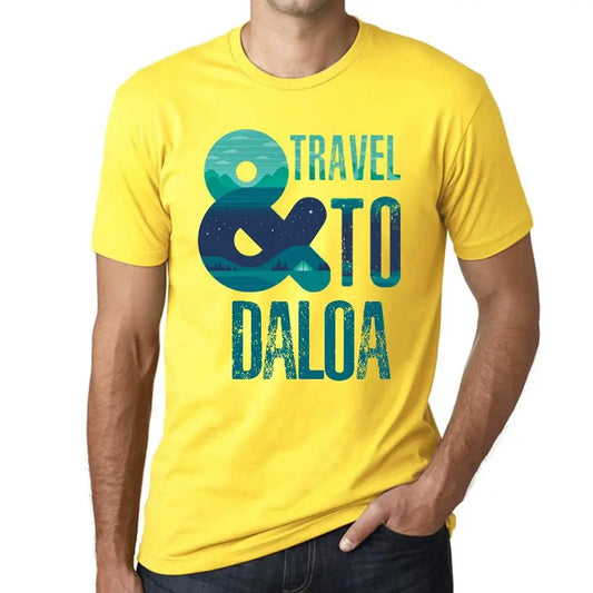 Men's Graphic T-Shirt And Travel To Daloa Eco-Friendly Limited Edition Short Sleeve Tee-Shirt Vintage Birthday Gift Novelty