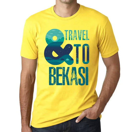 Men's Graphic T-Shirt And Travel To Bekasi Eco-Friendly Limited Edition Short Sleeve Tee-Shirt Vintage Birthday Gift Novelty