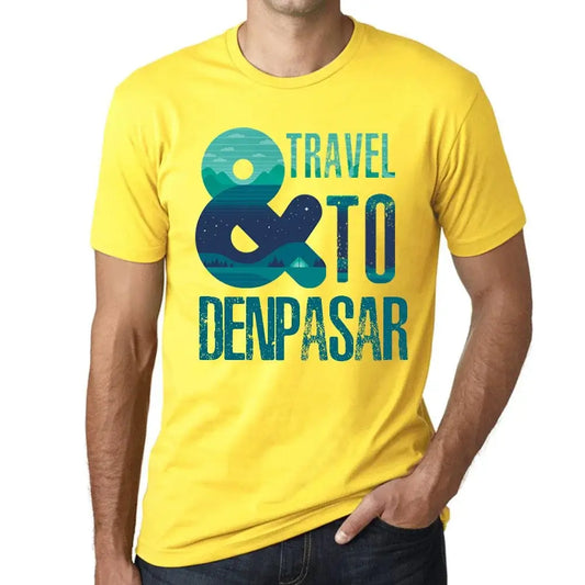 Men's Graphic T-Shirt And Travel To Denpasar Eco-Friendly Limited Edition Short Sleeve Tee-Shirt Vintage Birthday Gift Novelty