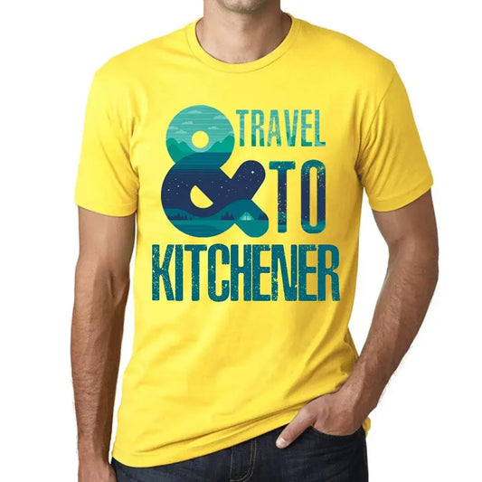 Men's Graphic T-Shirt And Travel To Kitchener Eco-Friendly Limited Edition Short Sleeve Tee-Shirt Vintage Birthday Gift Novelty
