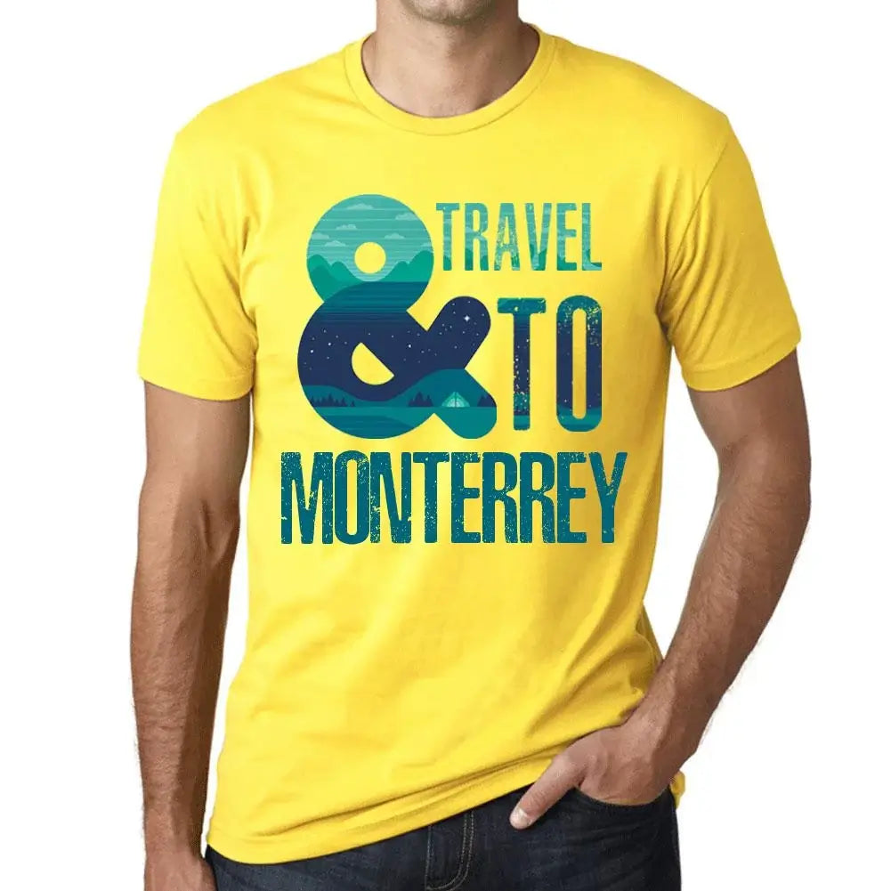 Men's Graphic T-Shirt And Travel To Monterrey Eco-Friendly Limited Edition Short Sleeve Tee-Shirt Vintage Birthday Gift Novelty