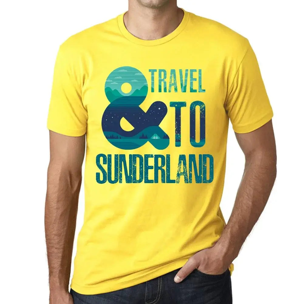 Men's Graphic T-Shirt And Travel To Sunderland Eco-Friendly Limited Edition Short Sleeve Tee-Shirt Vintage Birthday Gift Novelty