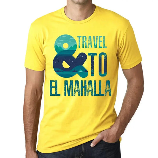 Men's Graphic T-Shirt And Travel To El Mahalla Eco-Friendly Limited Edition Short Sleeve Tee-Shirt Vintage Birthday Gift Novelty