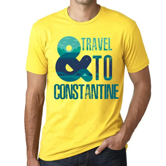 Men's Graphic T-Shirt And Travel To Constantine Eco-Friendly Limited Edition Short Sleeve Tee-Shirt Vintage Birthday Gift Novelty
