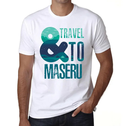 Men's Graphic T-Shirt And Travel To Maseru Eco-Friendly Limited Edition Short Sleeve Tee-Shirt Vintage Birthday Gift Novelty