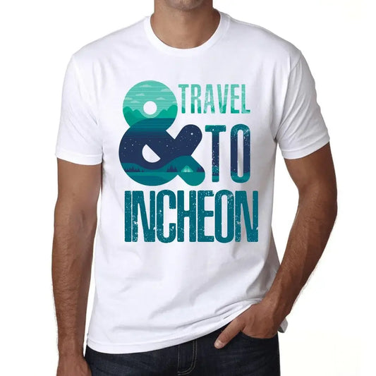 Men's Graphic T-Shirt And Travel To Incheon Eco-Friendly Limited Edition Short Sleeve Tee-Shirt Vintage Birthday Gift Novelty