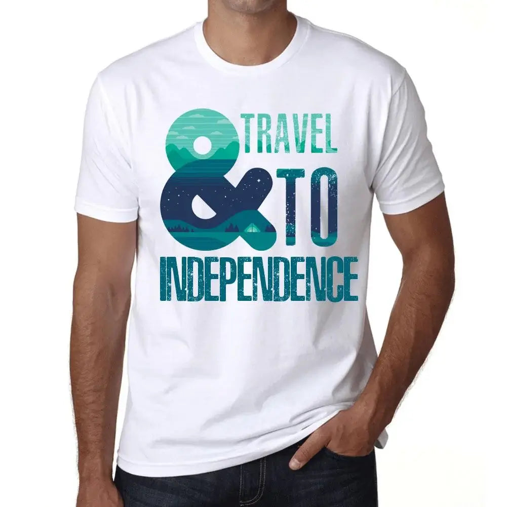 Men's Graphic T-Shirt And Travel To Independence Eco-Friendly Limited Edition Short Sleeve Tee-Shirt Vintage Birthday Gift Novelty