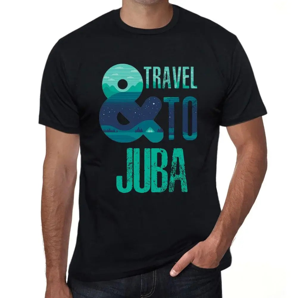 Men's Graphic T-Shirt And Travel To Juba Eco-Friendly Limited Edition Short Sleeve Tee-Shirt Vintage Birthday Gift Novelty