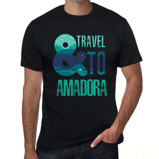 Men's Graphic T-Shirt And Travel To Amadora Eco-Friendly Limited Edition Short Sleeve Tee-Shirt Vintage Birthday Gift Novelty